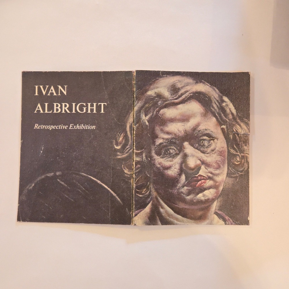 VTG Ivan Albright Retrospective Exhibition Art Book Blk 1964 Chicago Whitney USA